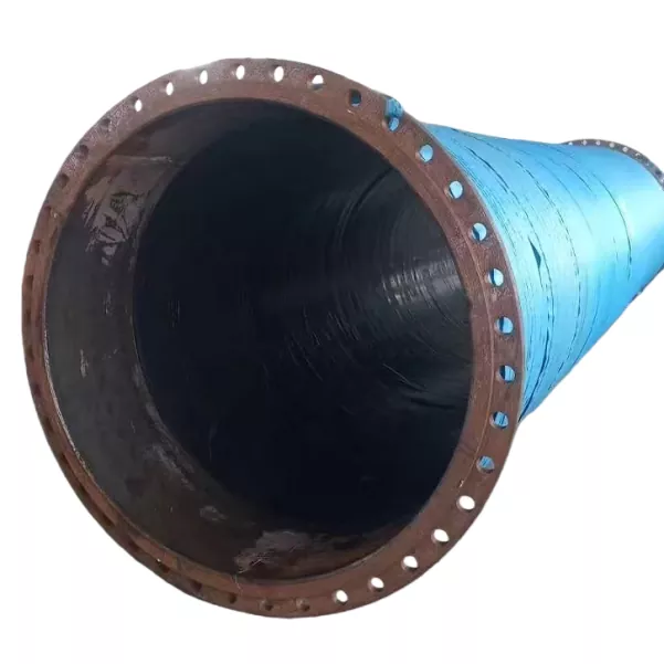Diametro handiko ehuna indartutako flanged gomazko mahuka
